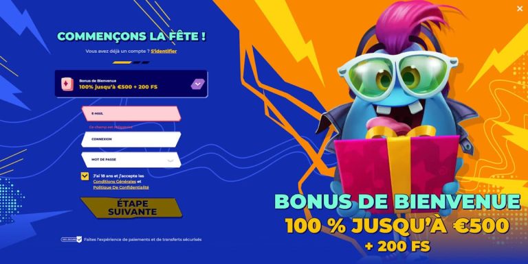 inscription Pacho casino